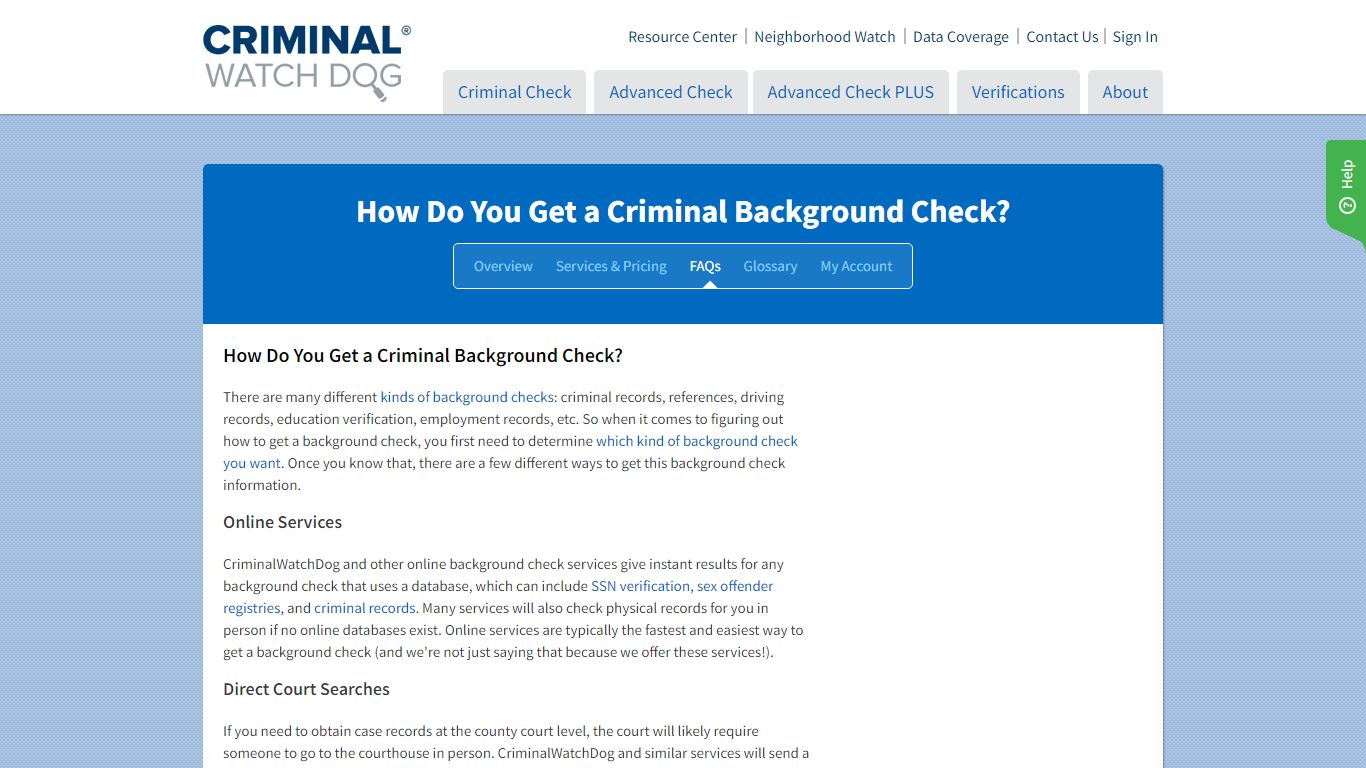 How Do You Get a Background Check? | CriminalWatchDog
